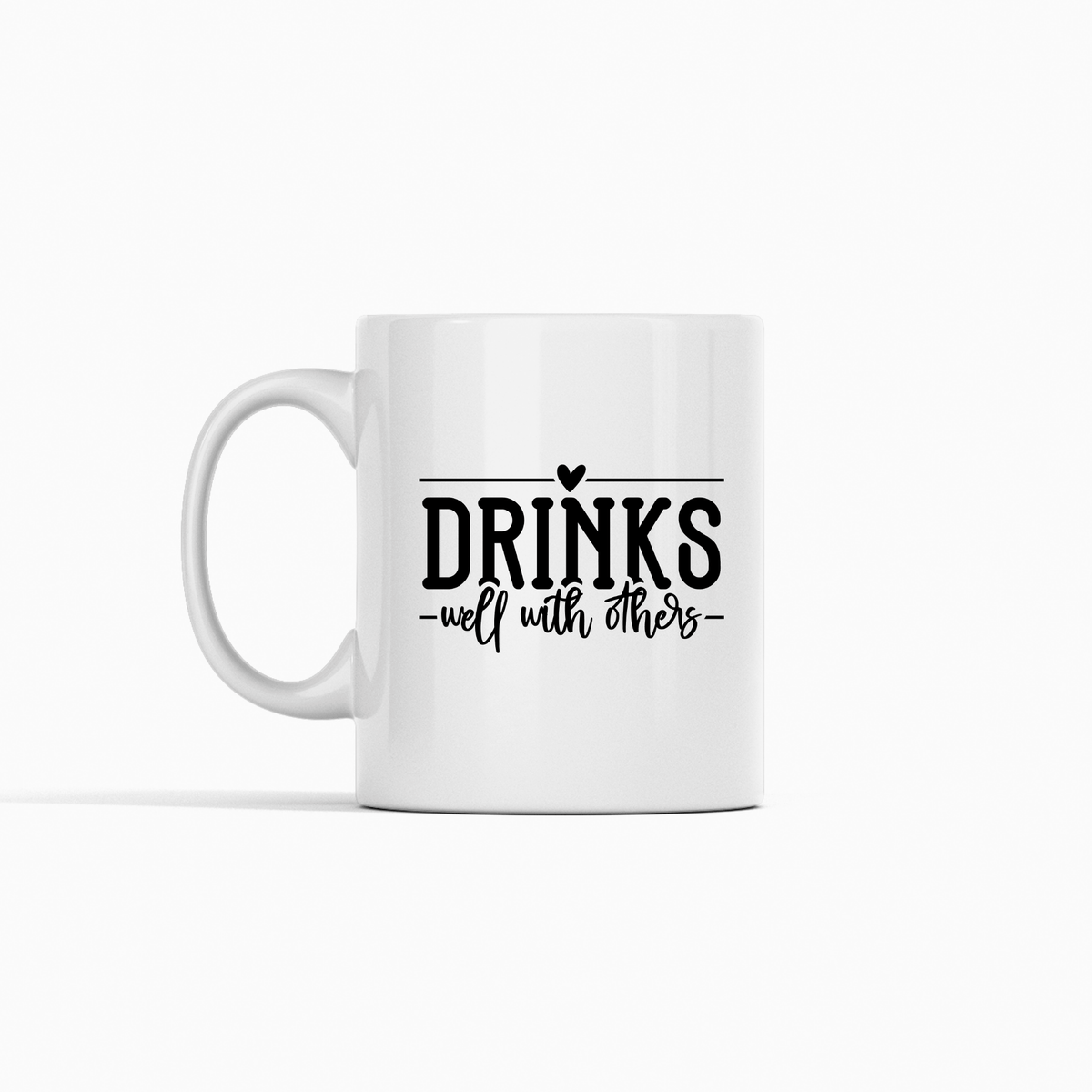 Drinks Well With Others Mug | Funny Coffee & Wine Gift - Granville Designs
