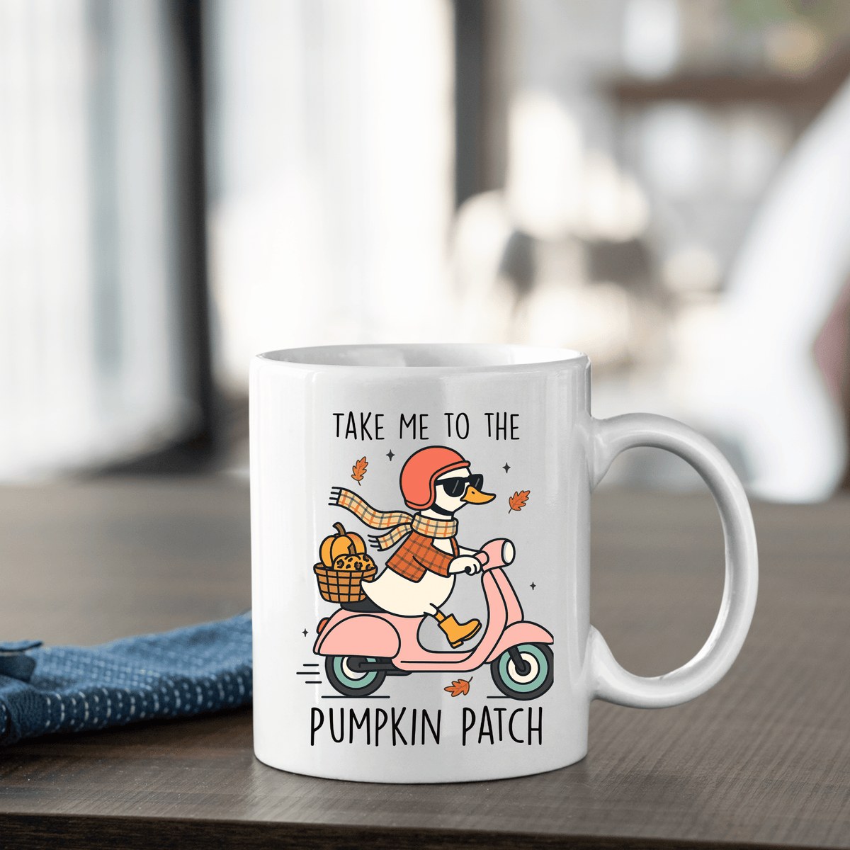 Take Me to the Pumpkin Patch Mug | Cute Fall Duck Coffee Cup - Granville Designs