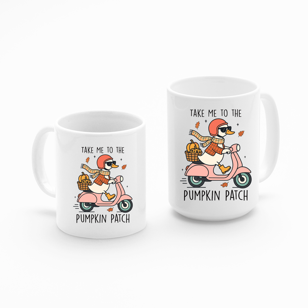 Take Me to the Pumpkin Patch Mug | Cute Fall Duck Coffee Cup - Granville Designs