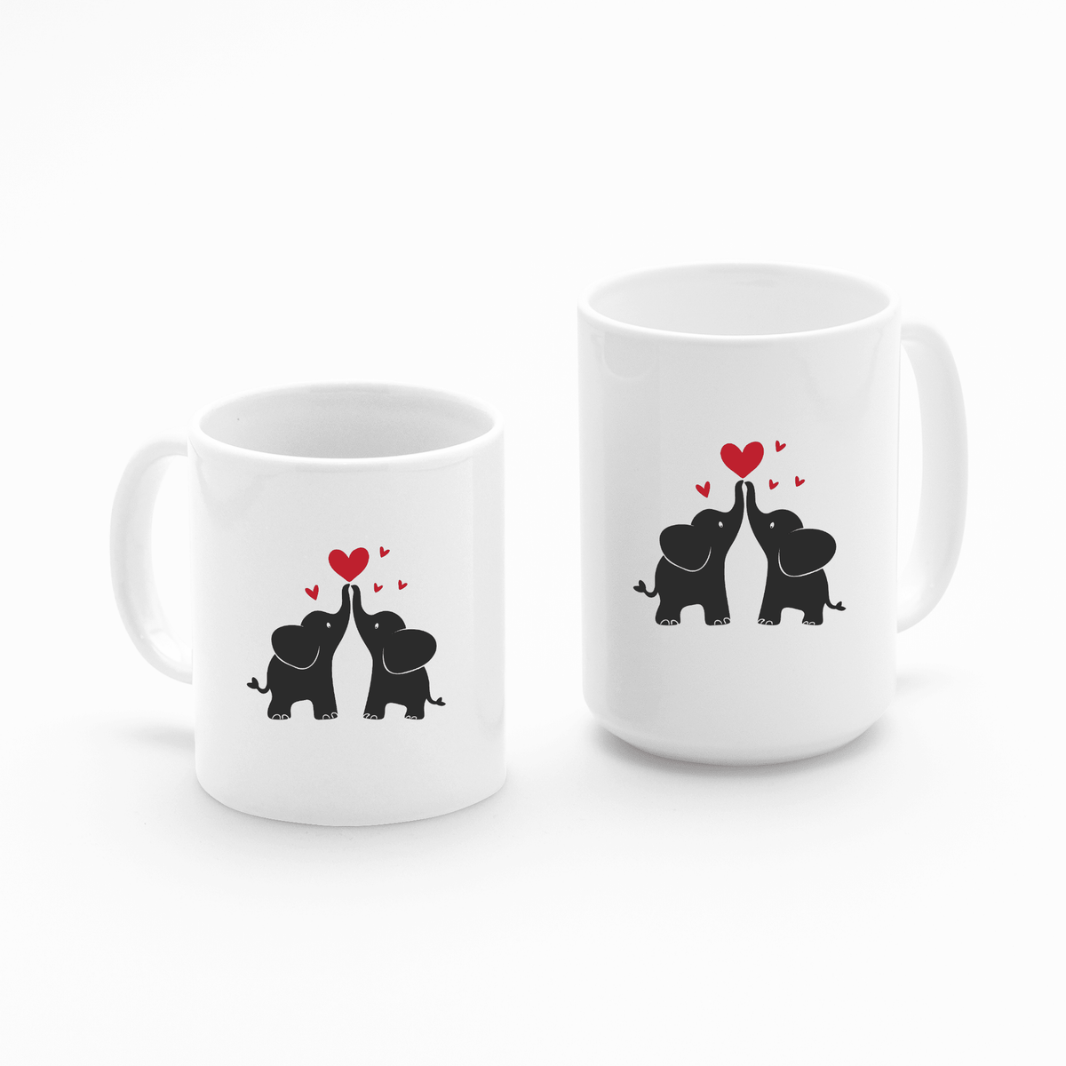 Elephant Love Mug | Cute Romantic Coffee Mug - Granville Designs