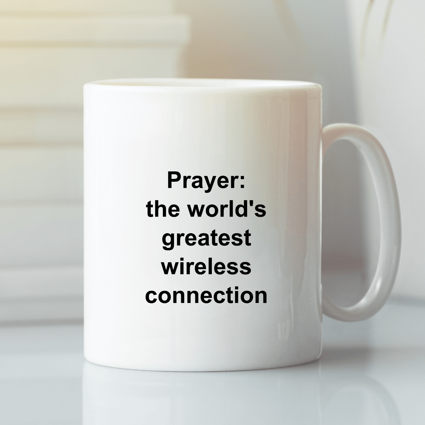 Prayer Mug | The World’s Greatest Wireless Connection - Granville Designs
