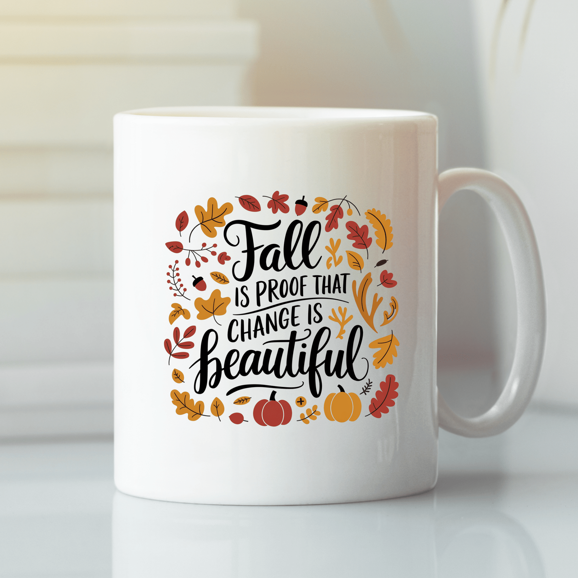 Fall Is Proof That Change Is Beautiful Mug - Granville Designs