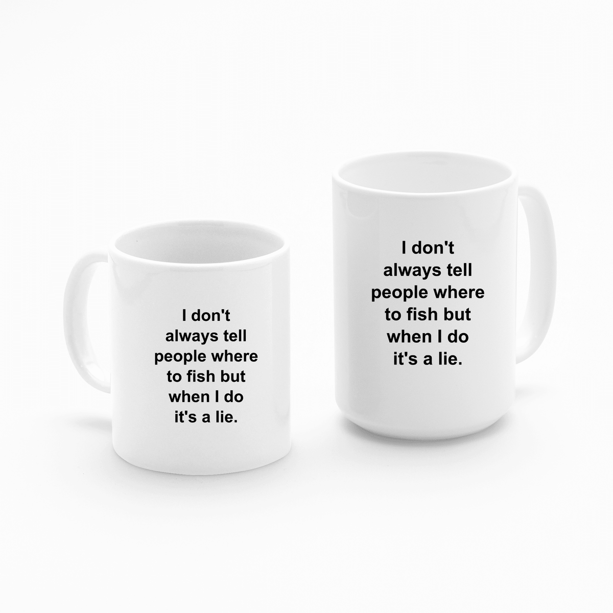 Fishing Mug | I Don’t Tell Where I Fish - Granville Designs