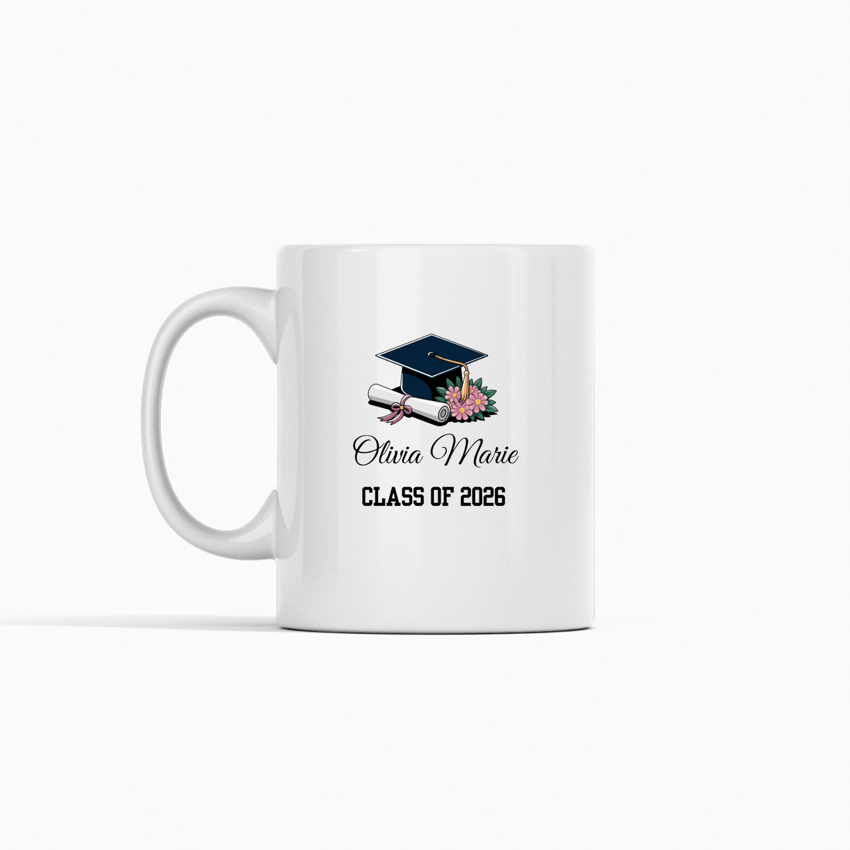 Floral Graduation Mug | Personalized Class Of Gift - Granville Designs
