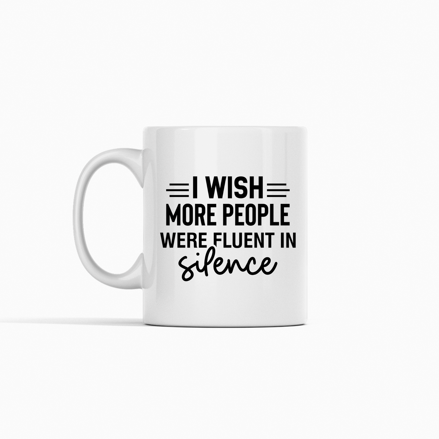 Fluent in Silence Mug – Funny Introvert Coffee Cup - Granville Designs