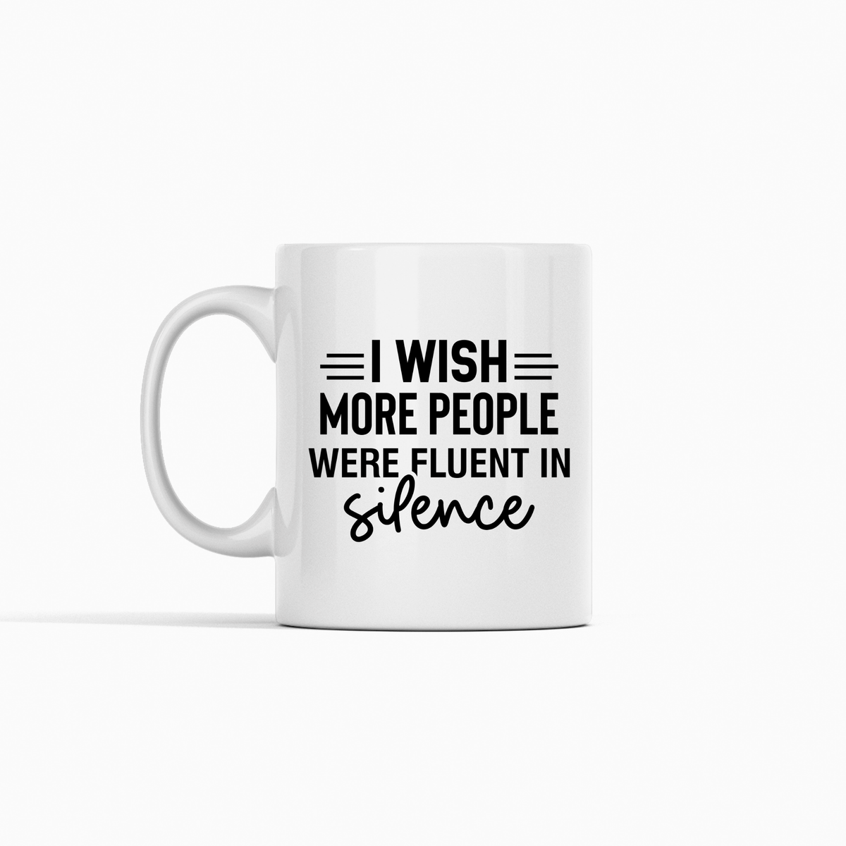 Fluent in Silence Mug – Funny Introvert Coffee Cup - Granville Designs