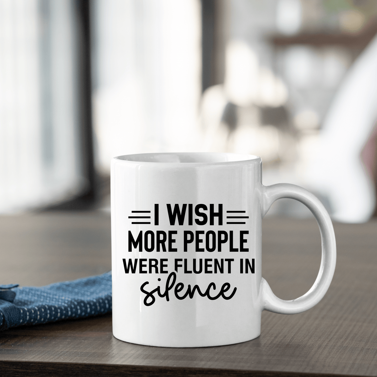 Fluent in Silence Mug – Funny Introvert Coffee Cup - Granville Designs