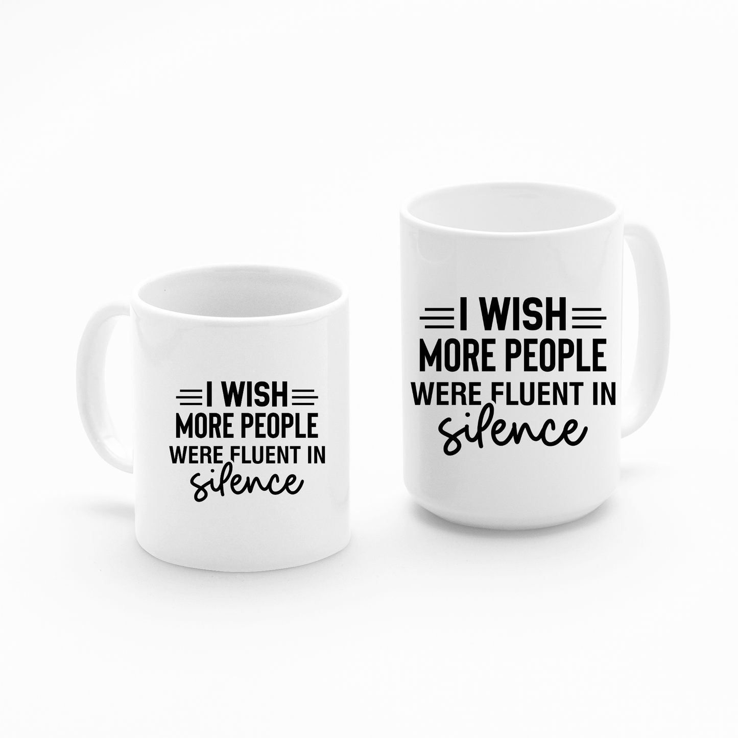 Fluent in Silence Mug – Funny Introvert Coffee Cup - Granville Designs