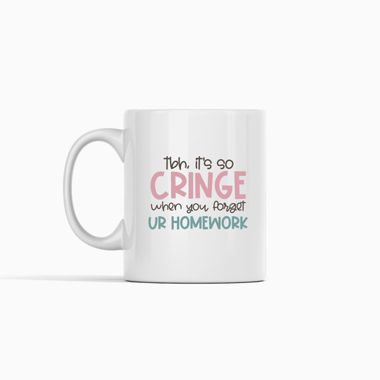 Forgot Homework Teacher Mug | Funny Classroom Gift - Granville Designs