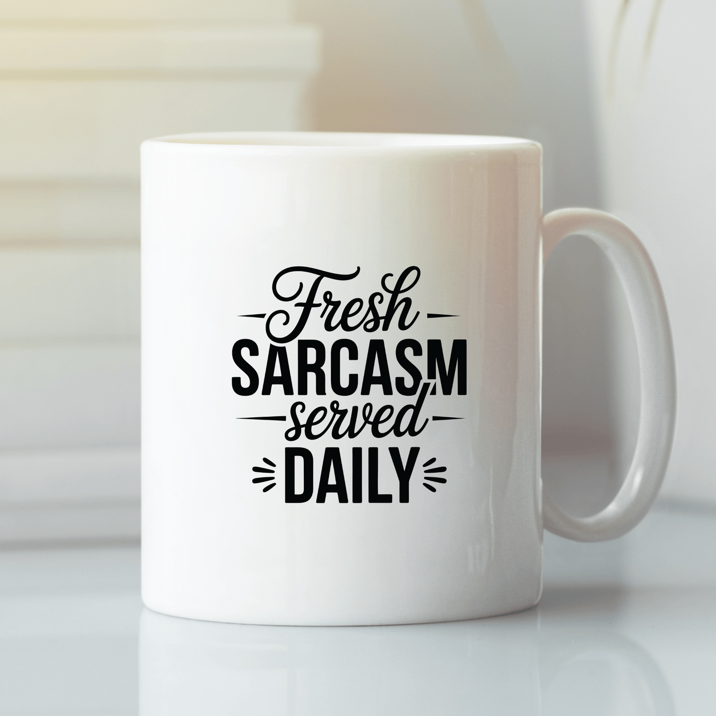 Fresh Sarcasm Mug | Daily Dose of Snark Coffee Cup - Granville Designs