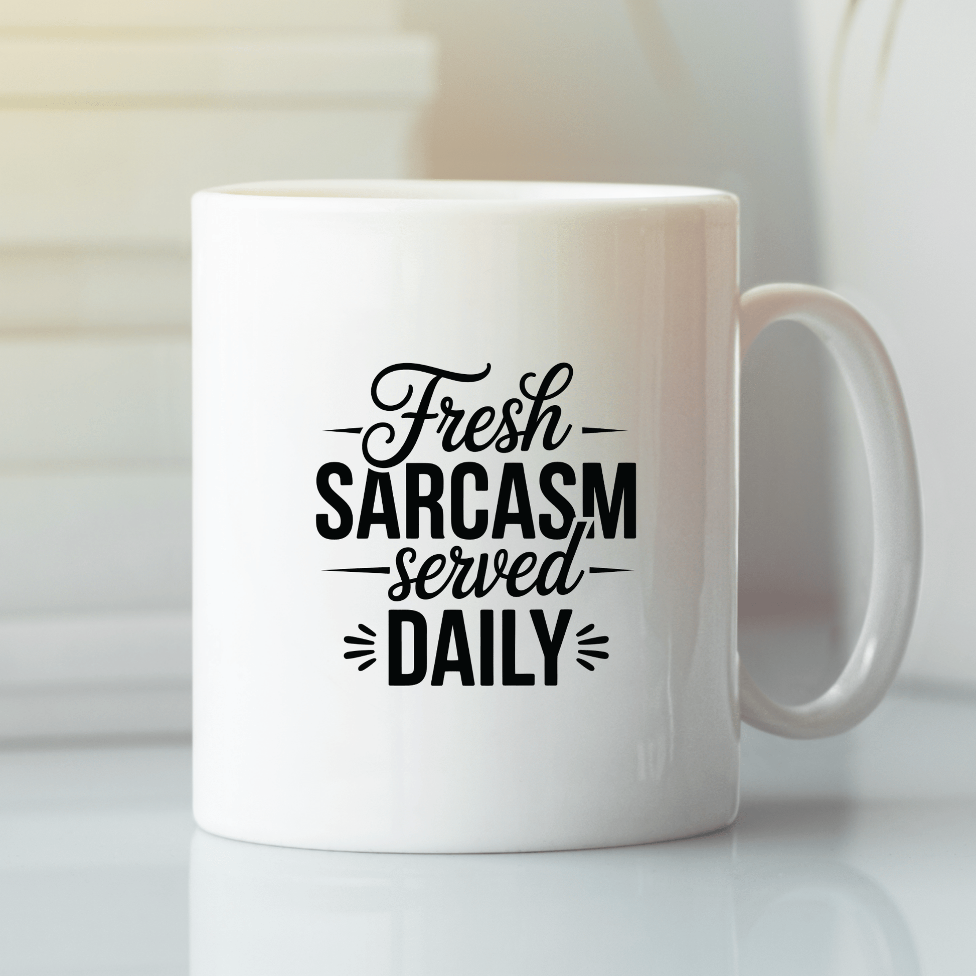 Fresh Sarcasm Mug | Daily Dose of Snark Coffee Cup - Granville Designs