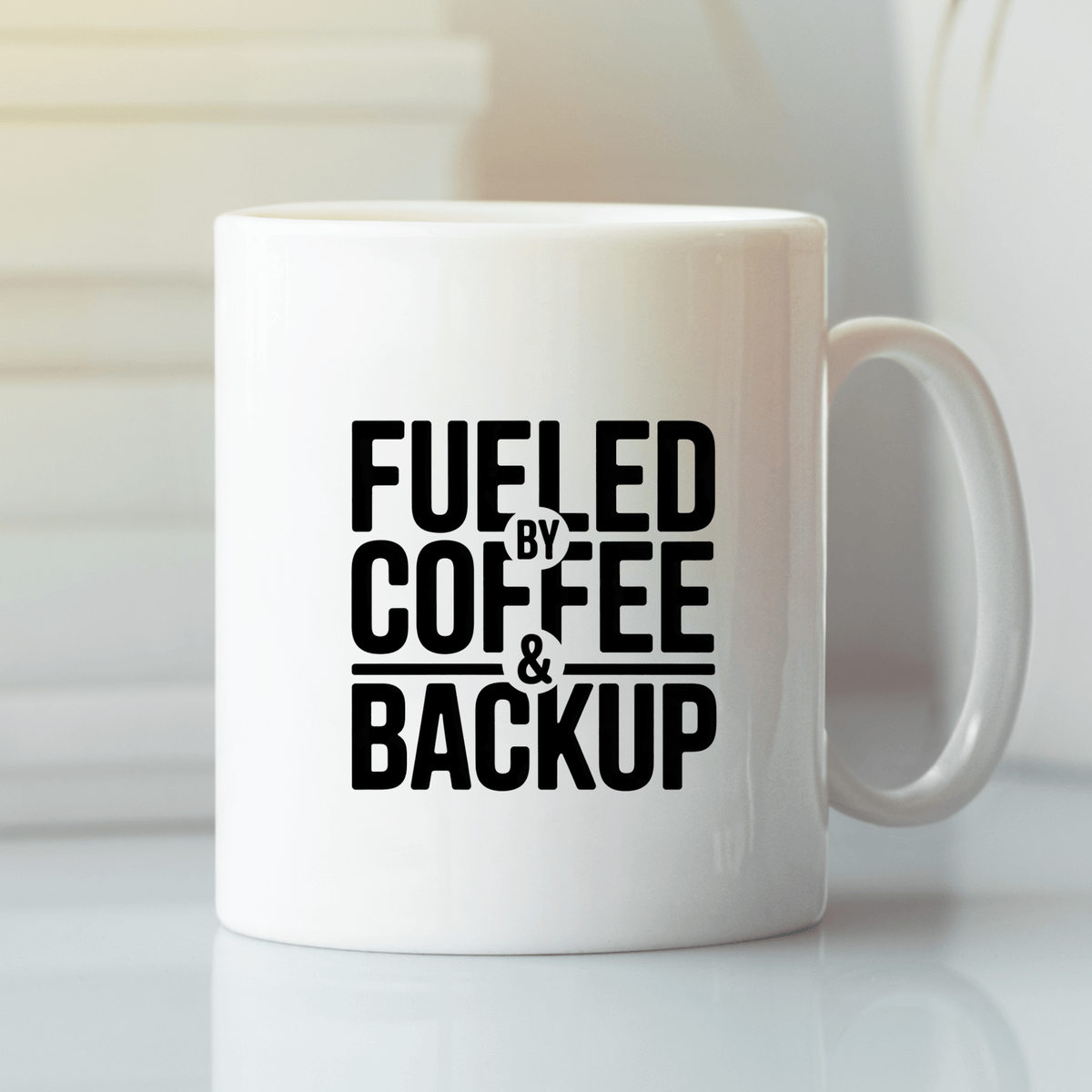 Fueled by Coffee and Backup Mug | Police Gift - Granville Designs