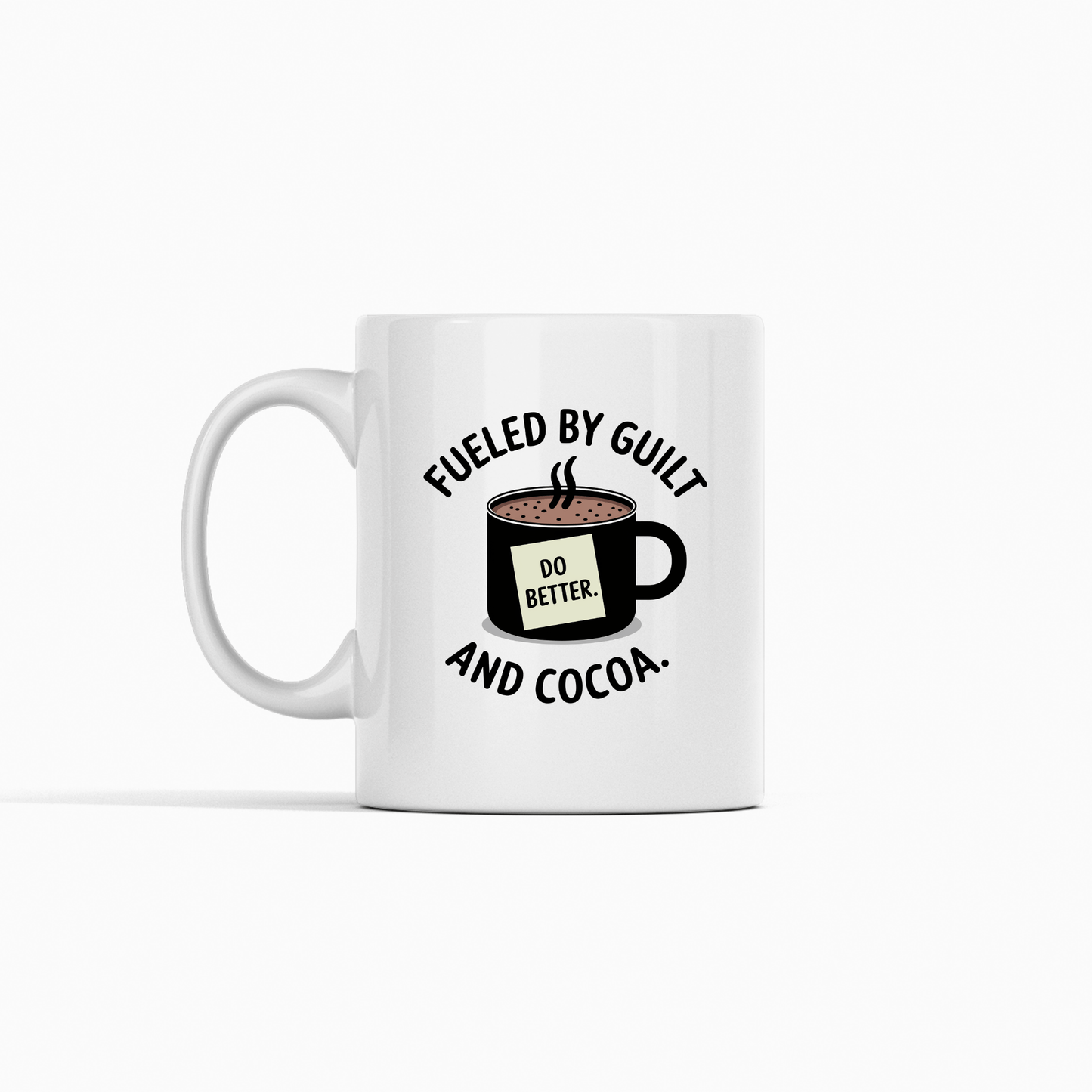 Fueled By Guilt and Cocoa | Funny Cocoa Mug - Granville Designs