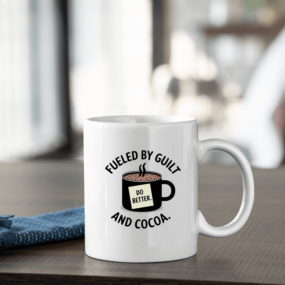 Fueled By Guilt and Cocoa | Funny Cocoa Mug - Granville Designs
