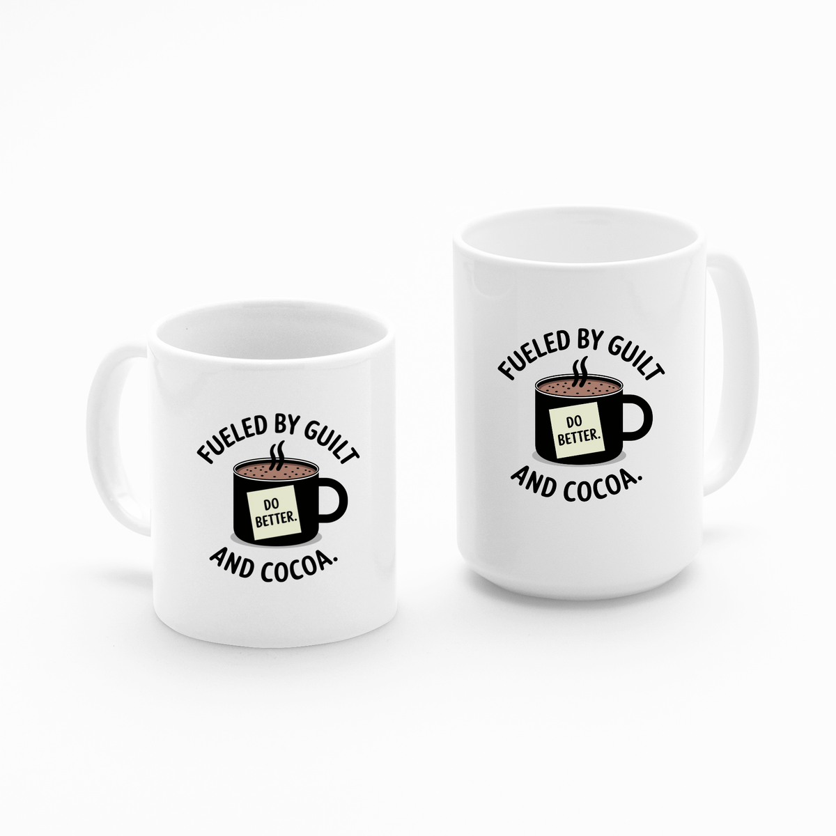 Fueled By Guilt and Cocoa | Funny Cocoa Mug - Granville Designs