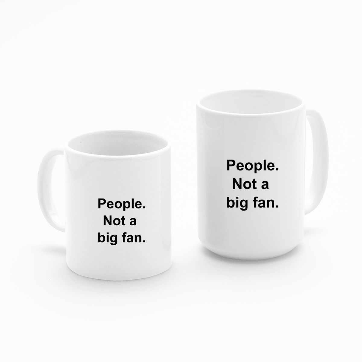 People, not a big fan coffee mug | Introvert Coffee Mug - Granville Designs