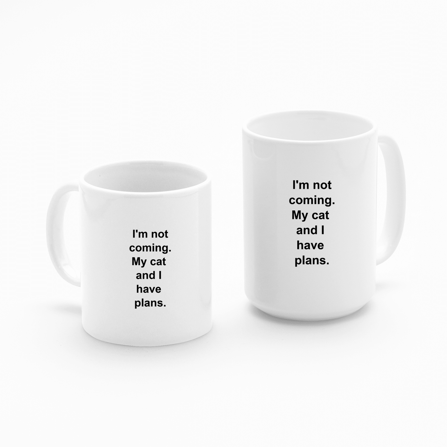 My Cat and I Have Plans | Funny Cat Lover Mug - Granville Designs