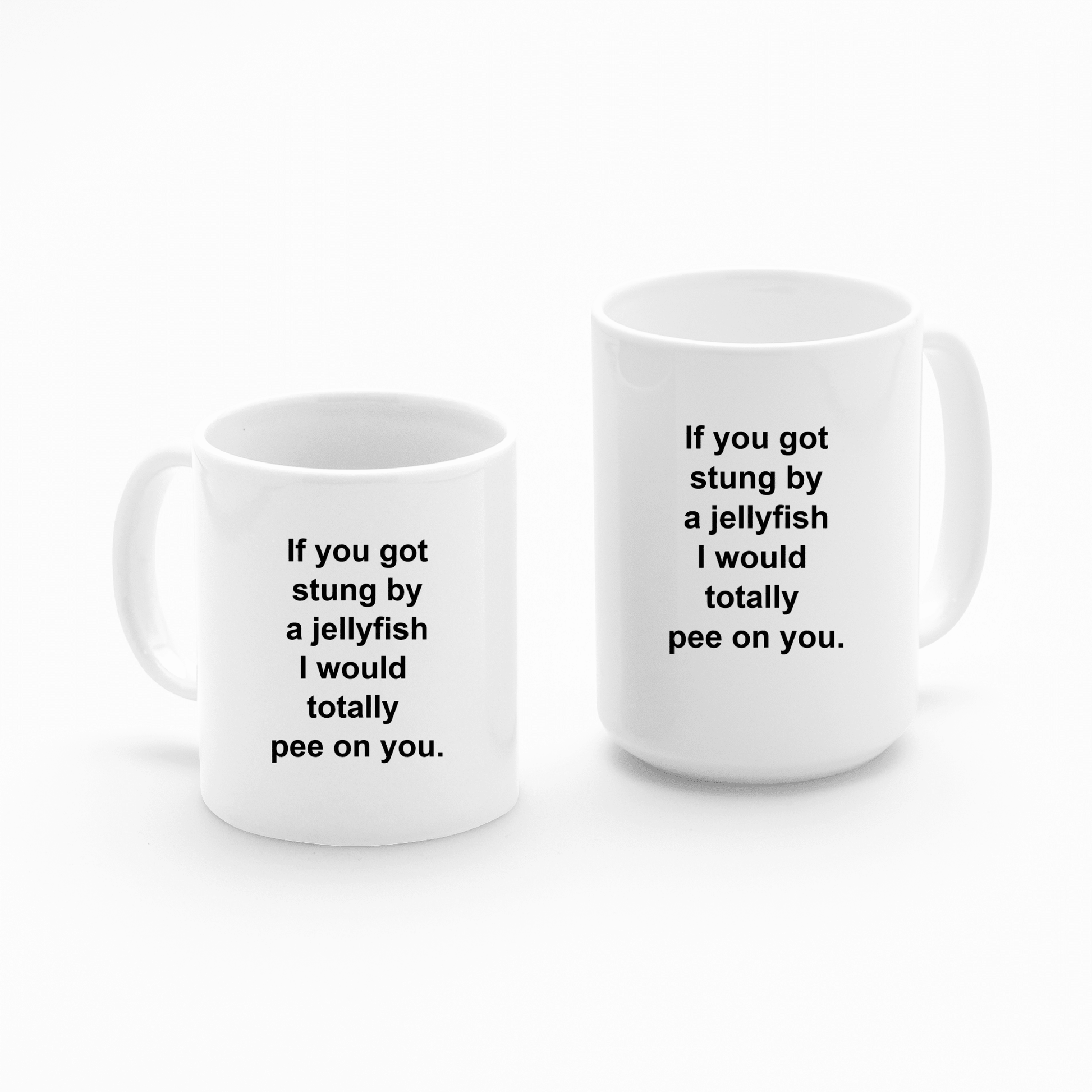 Funny Jellyfish Mug | I’d Pee On You Love Joke Mug - Granville Designs