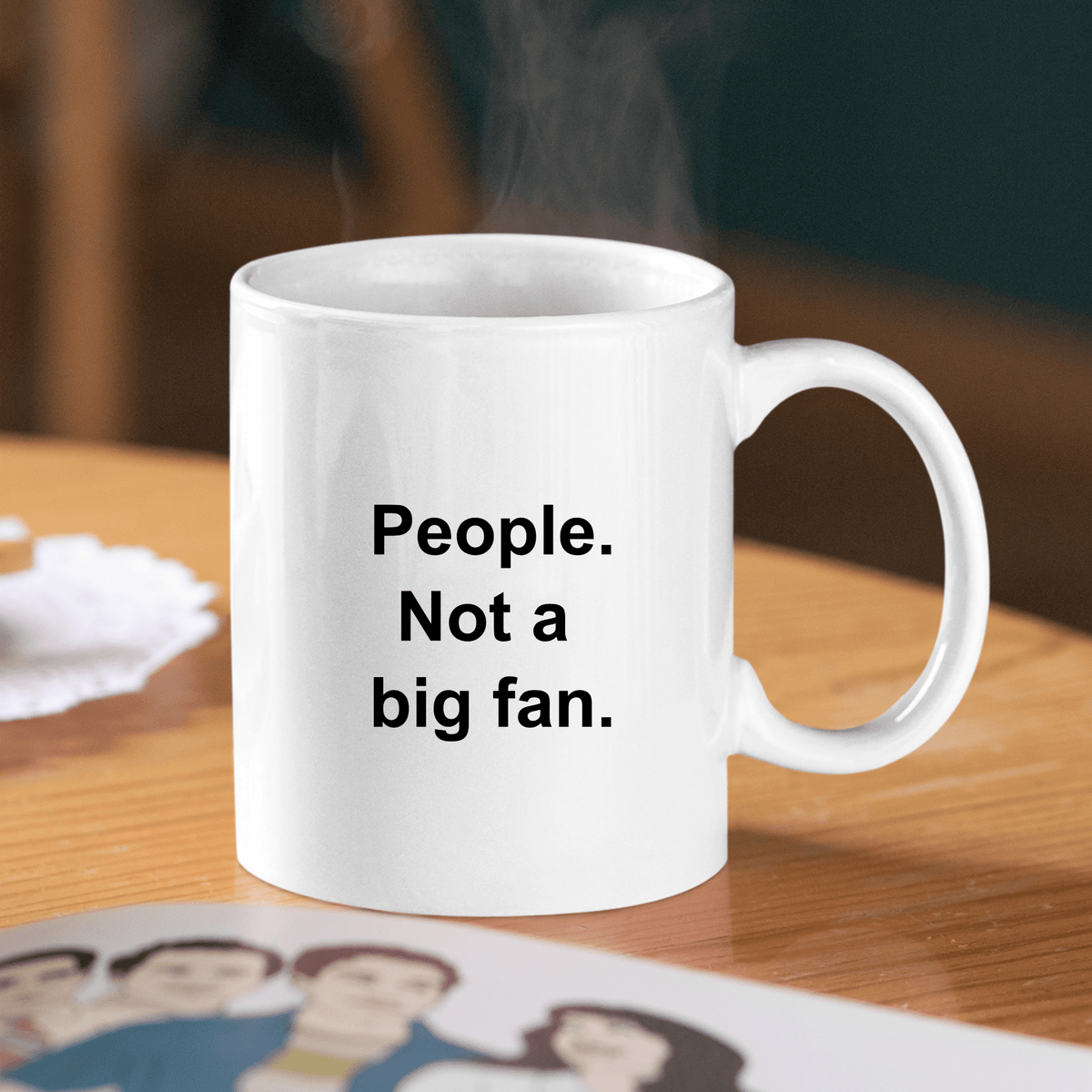 People, not a big fan coffee mug | Introvert Coffee Mug - Granville Designs