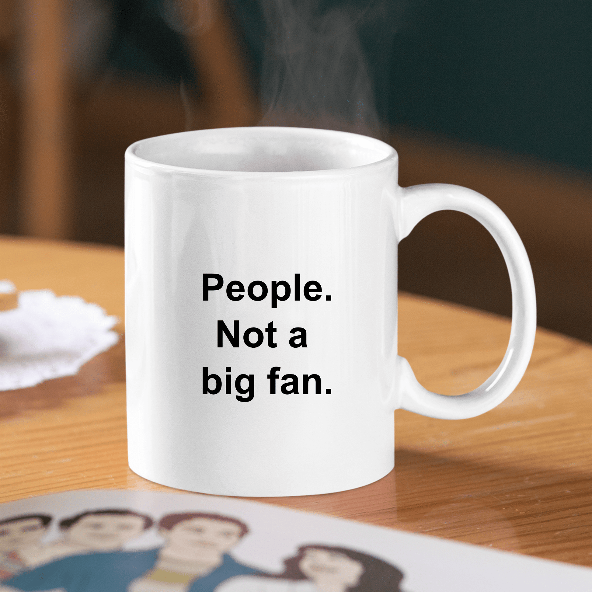 People, not a big fan coffee mug | Introvert Coffee Mug - Granville Designs
