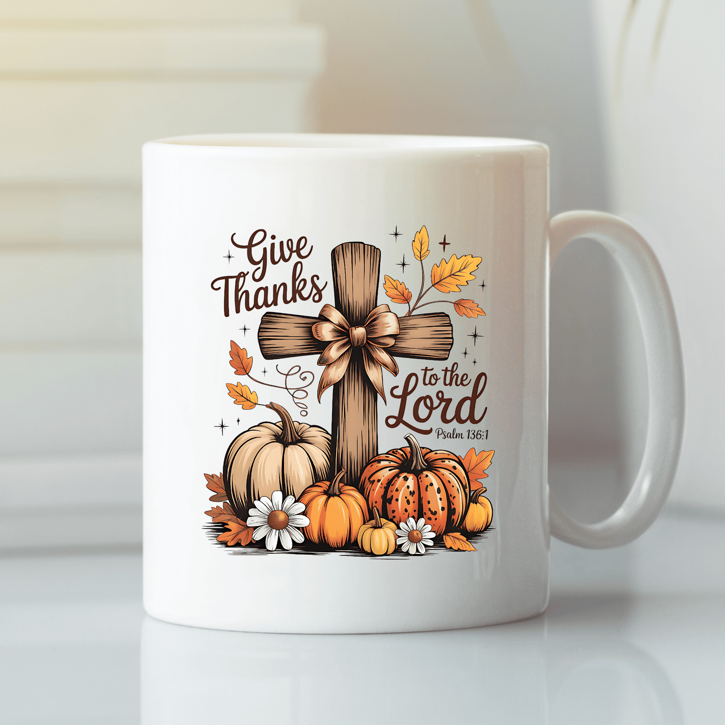 Give Thanks to the Lord Fall Mug - Granville Designs