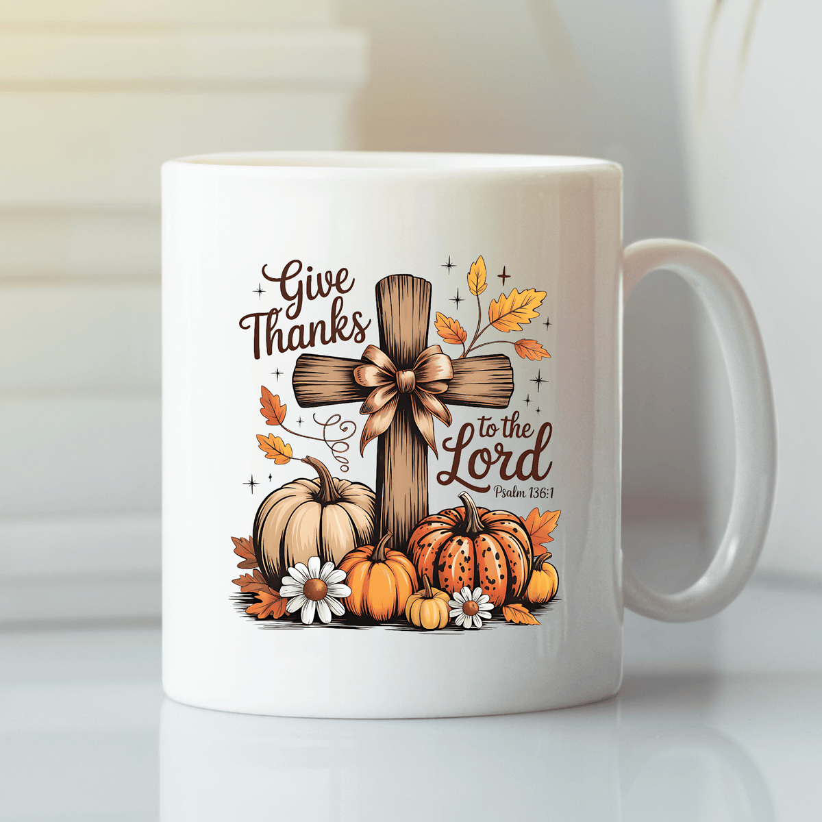 Give Thanks to the Lord Fall Mug - Granville Designs