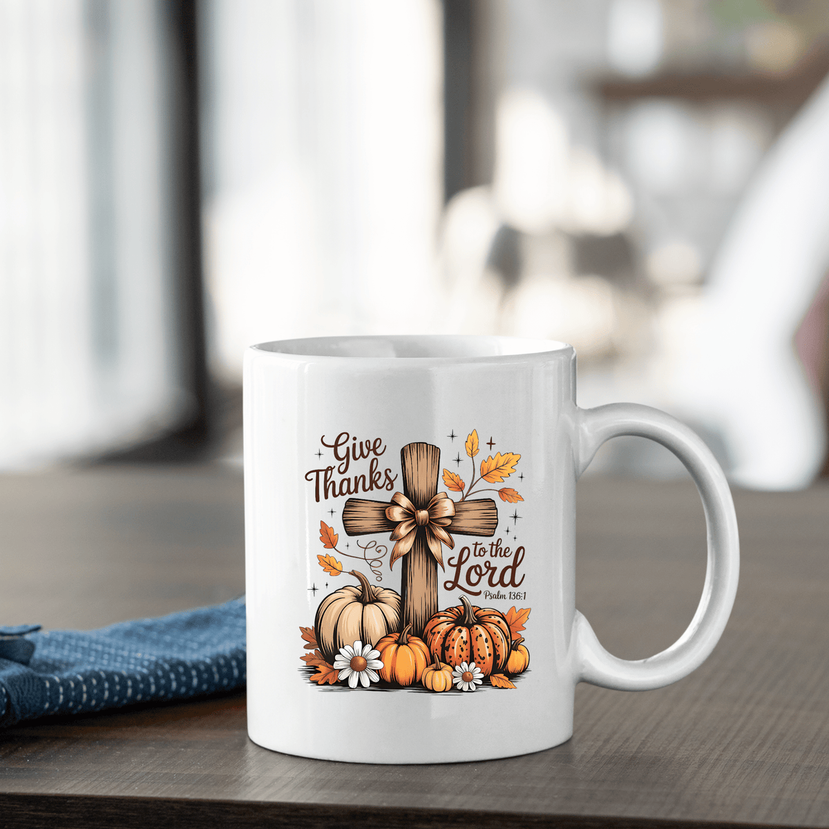 Give Thanks to the Lord Fall Mug - Granville Designs