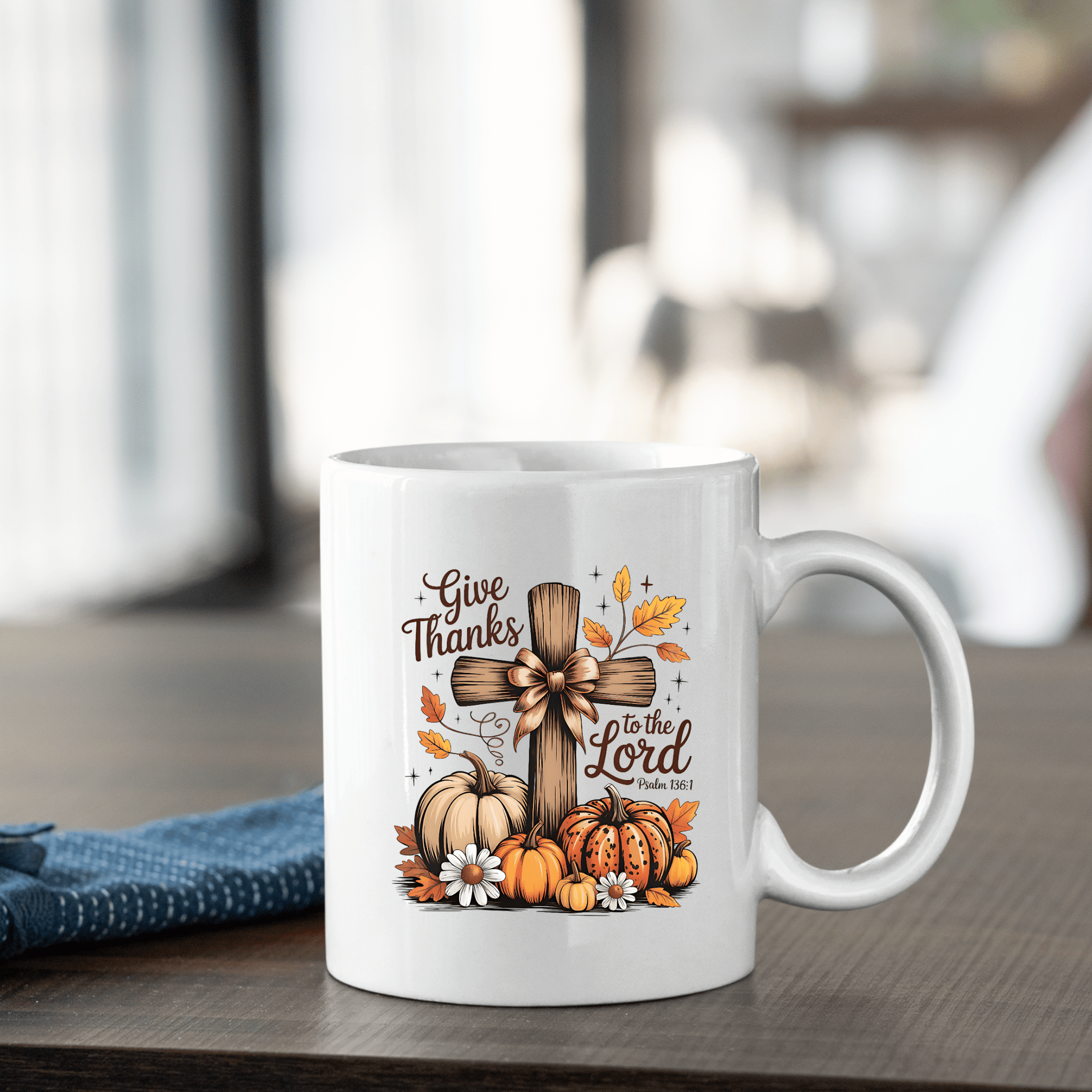 Give Thanks to the Lord Fall Mug - Granville Designs