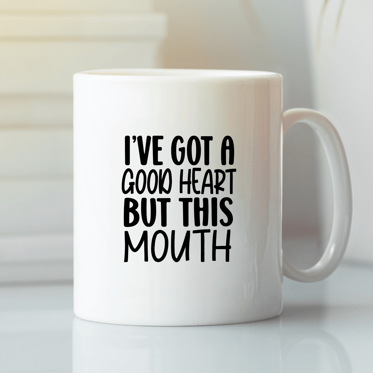 Good Heart Bad Mouth Mug | Funny Gift for Sass Queens - Granville Designs