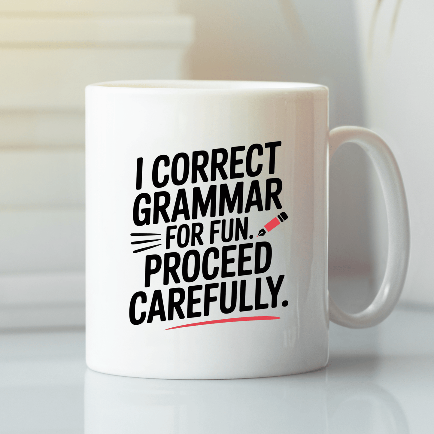 I Correct Grammar for Fun Mug | Funny English Teacher Gift - Granville Designs