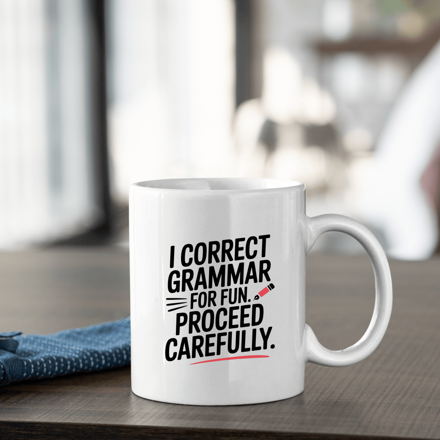 I Correct Grammar for Fun Mug | Funny English Teacher Gift - Granville Designs