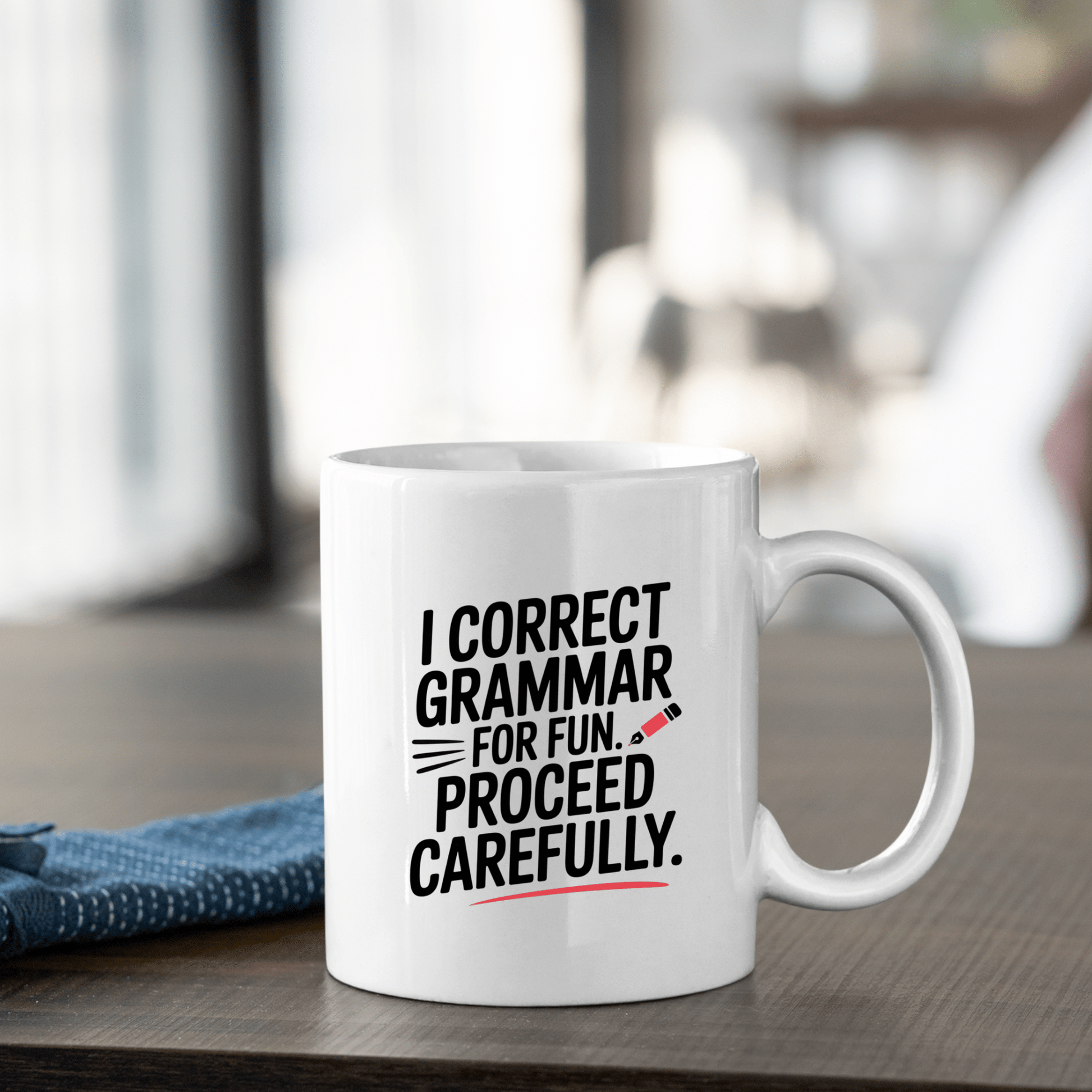 I Correct Grammar for Fun Mug | Funny English Teacher Gift - Granville Designs