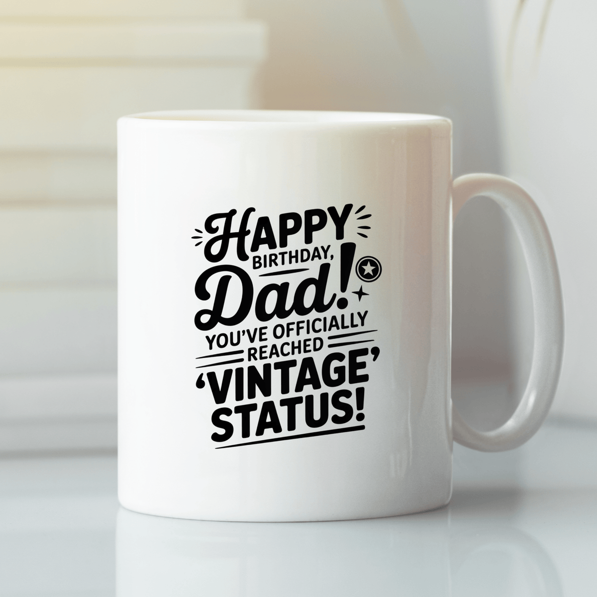 Vintage Status Dad Mug | Funny Birthday Gift for Dad - Granville Designs