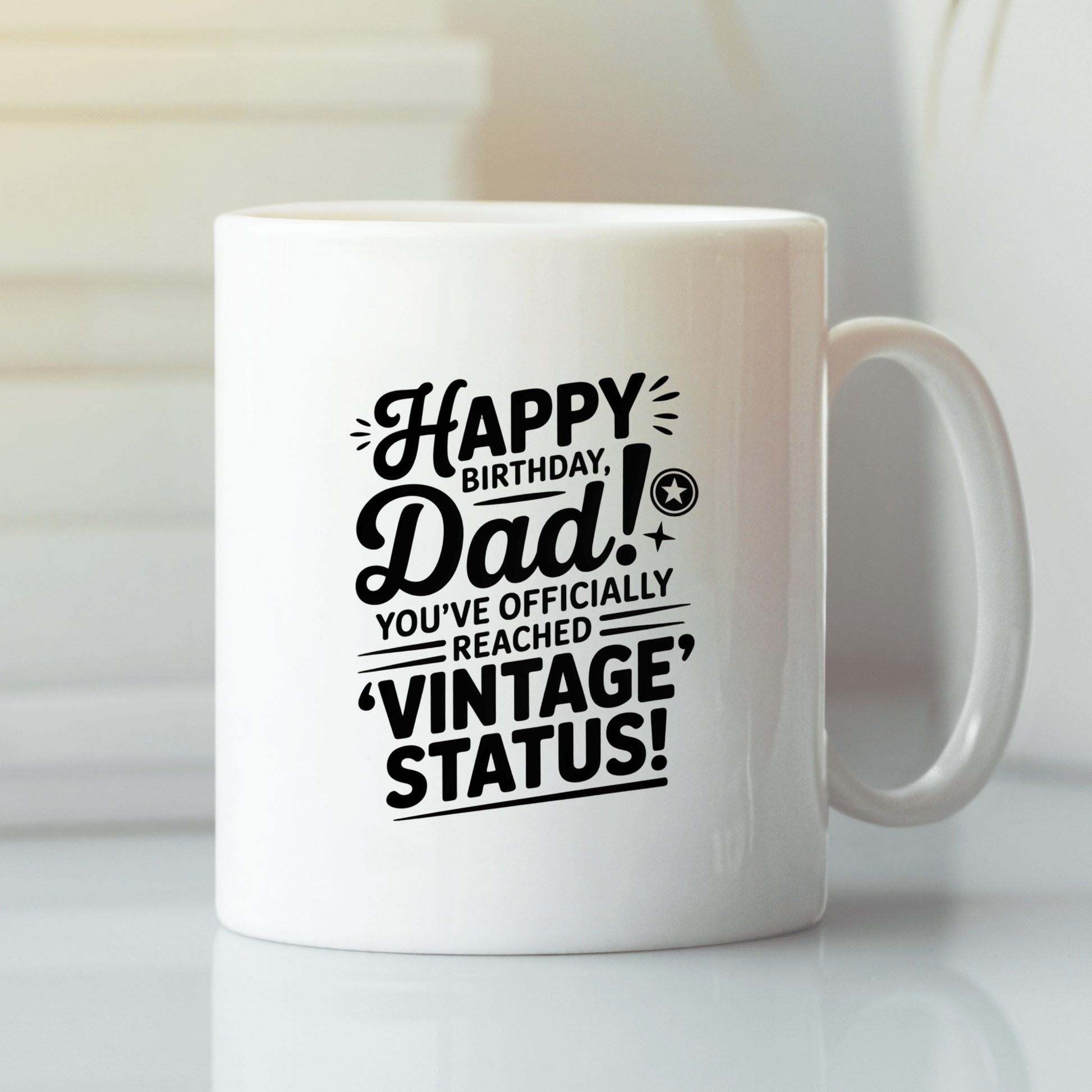 Vintage Status Dad Mug | Funny Birthday Gift for Dad - Granville Designs