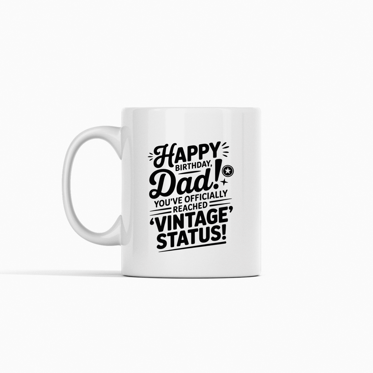 Vintage Status Dad Mug | Funny Birthday Gift for Dad - Granville Designs