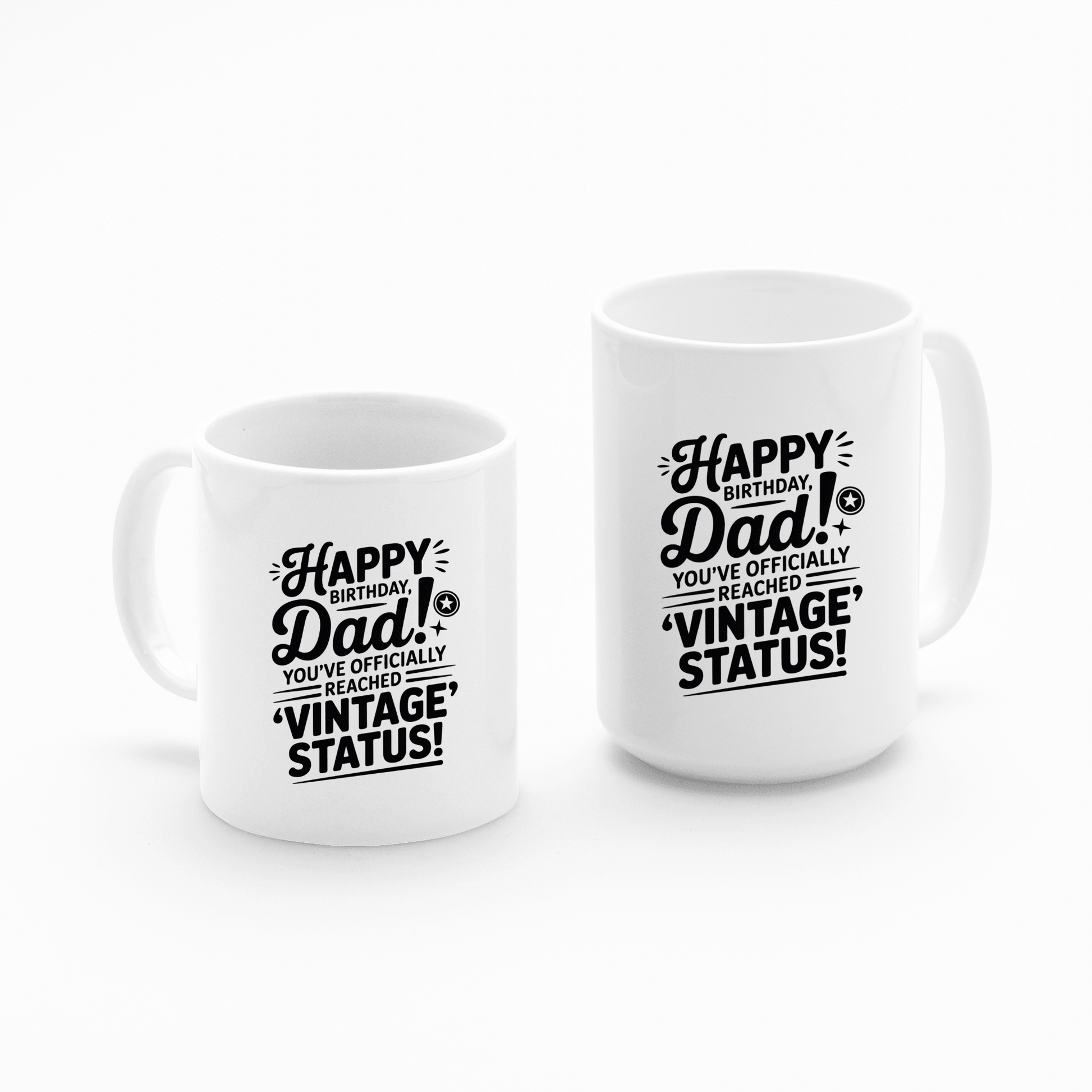 Vintage Status Dad Mug | Funny Birthday Gift for Dad - Granville Designs