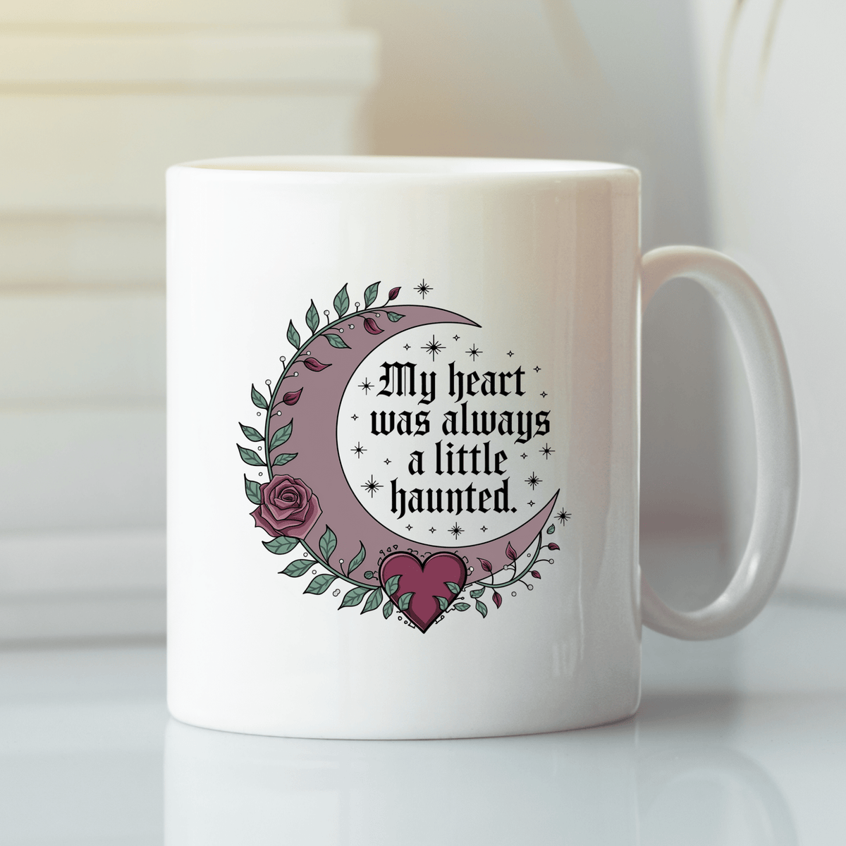 Haunted Heart Mug | Moody Gothic Coffee Cup - Granville Designs