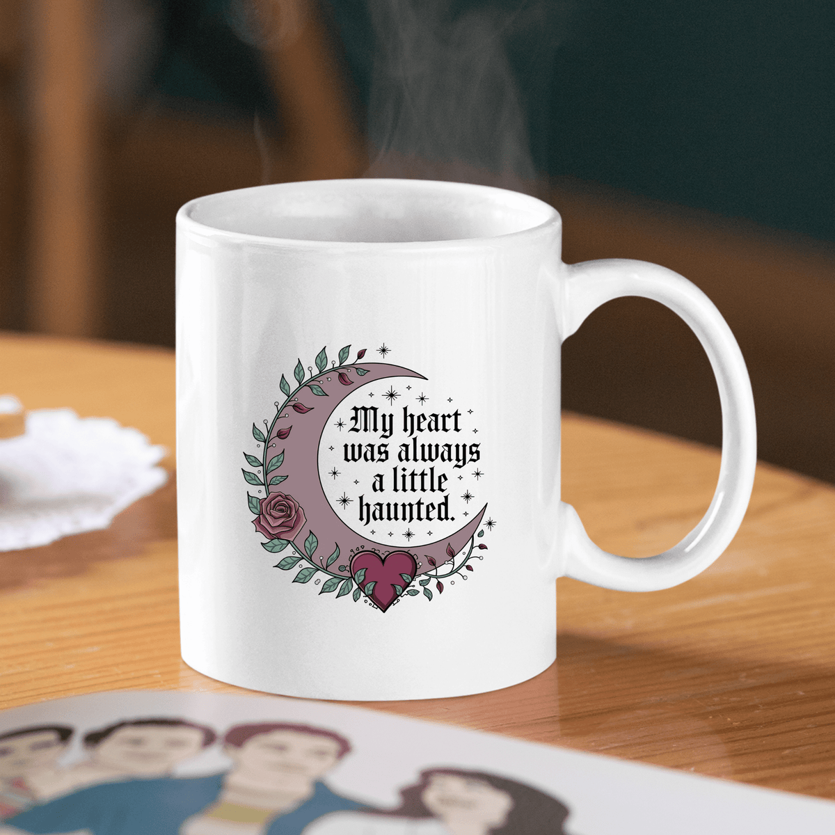 Haunted Heart Mug | Moody Gothic Coffee Cup - Granville Designs