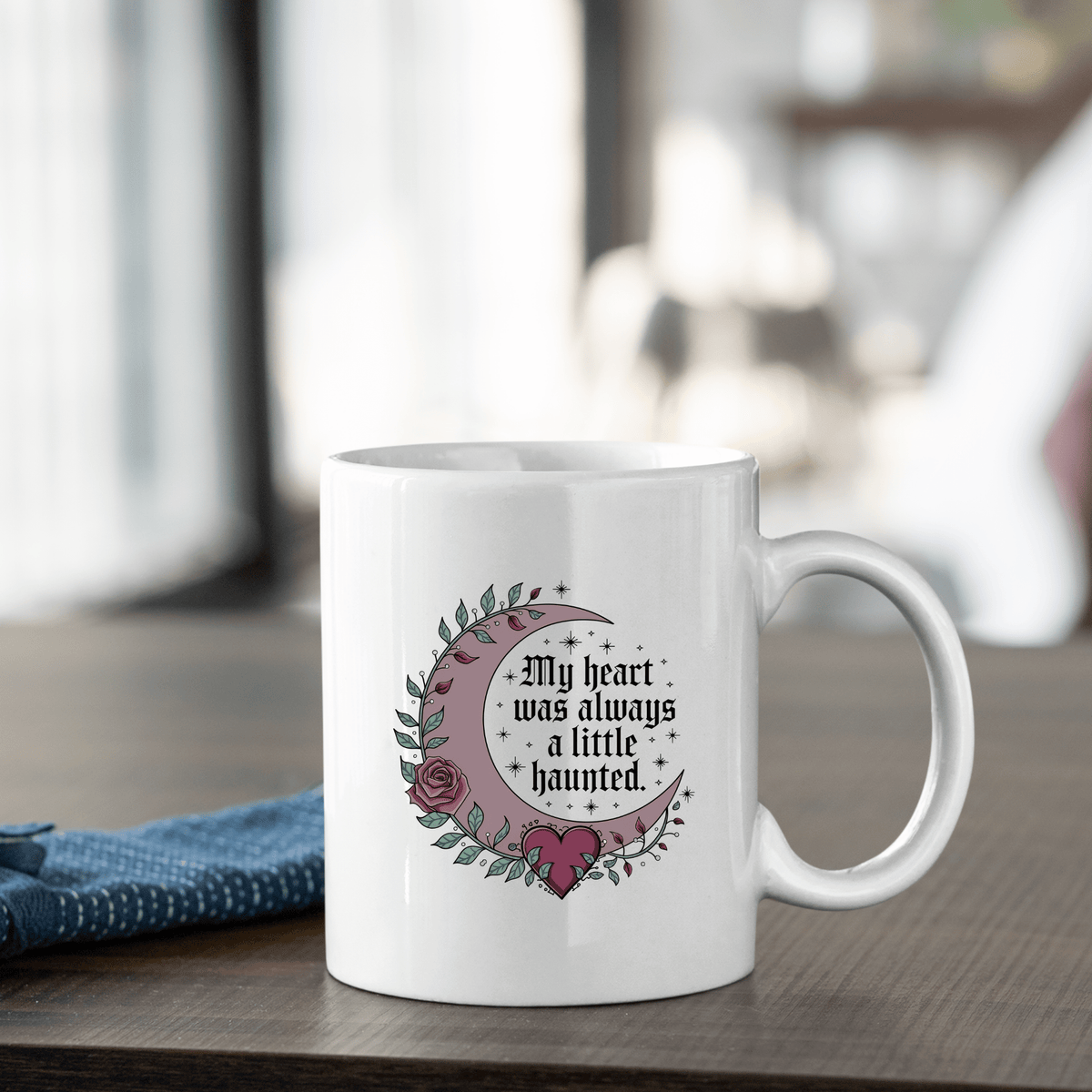 Haunted Heart Mug | Moody Gothic Coffee Cup - Granville Designs