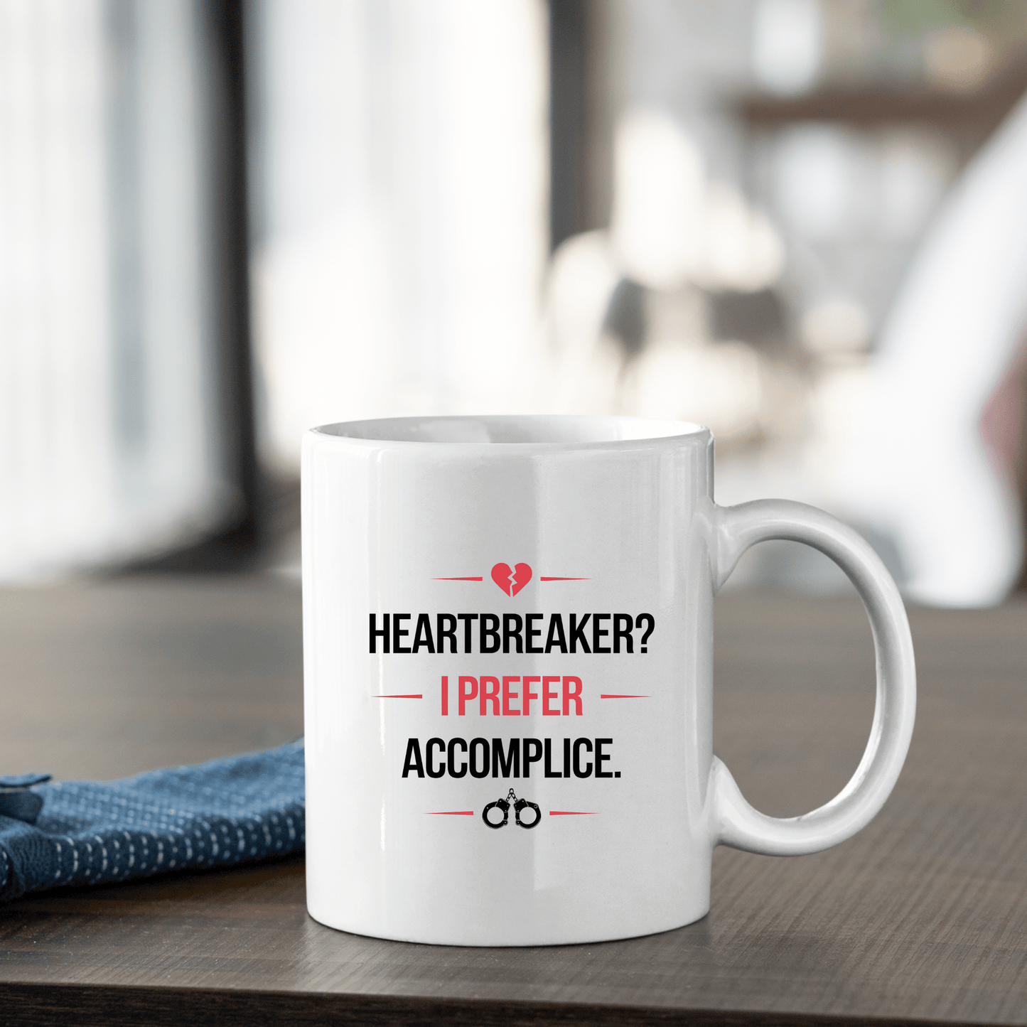 Heartbreaker Accomplice Mug | Bold Funny Love Gift - Granville Designs