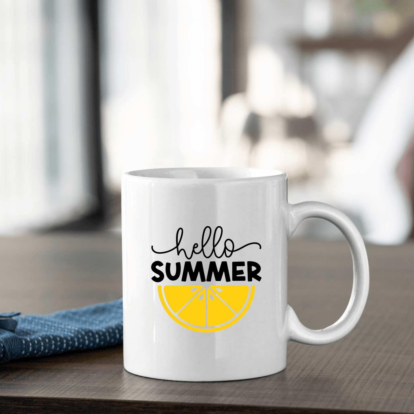 Hello Summer Mug | Lemon Summer Coffee Mug - Granville Designs