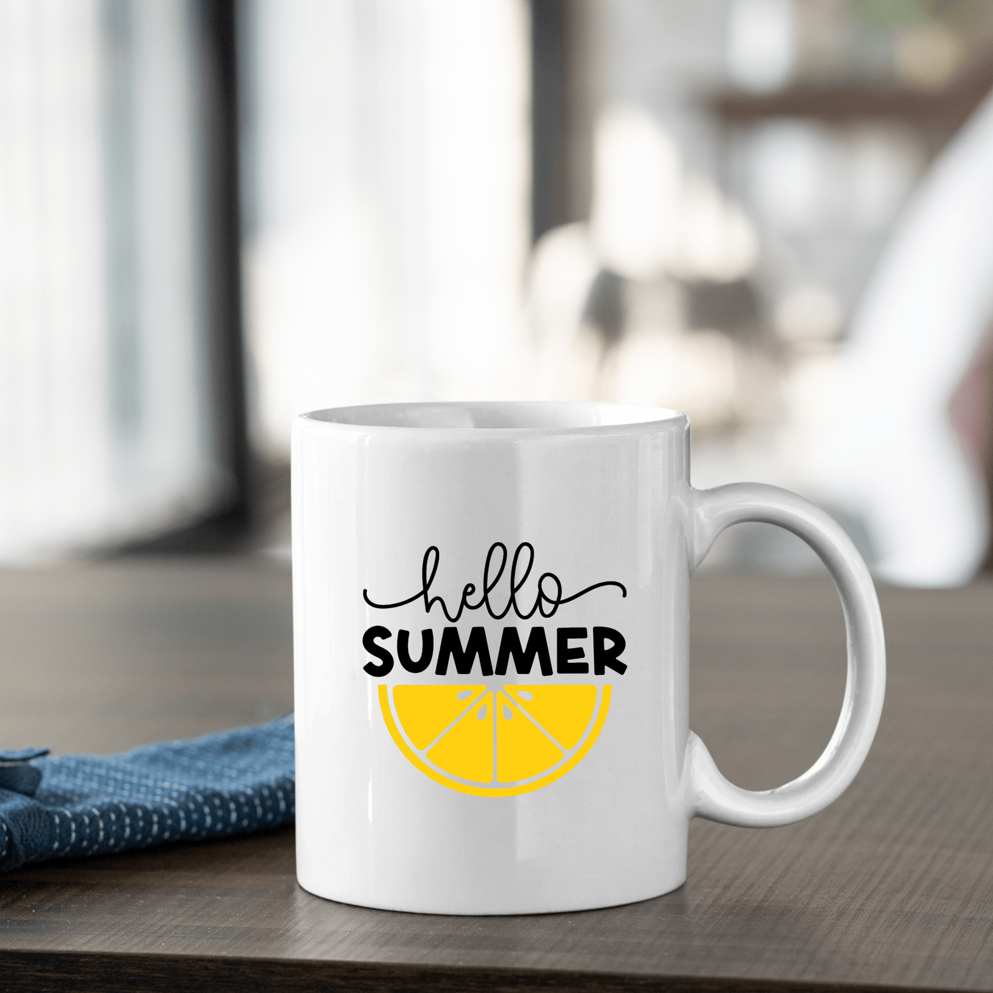 Hello Summer Mug | Lemon Summer Coffee Mug - Granville Designs