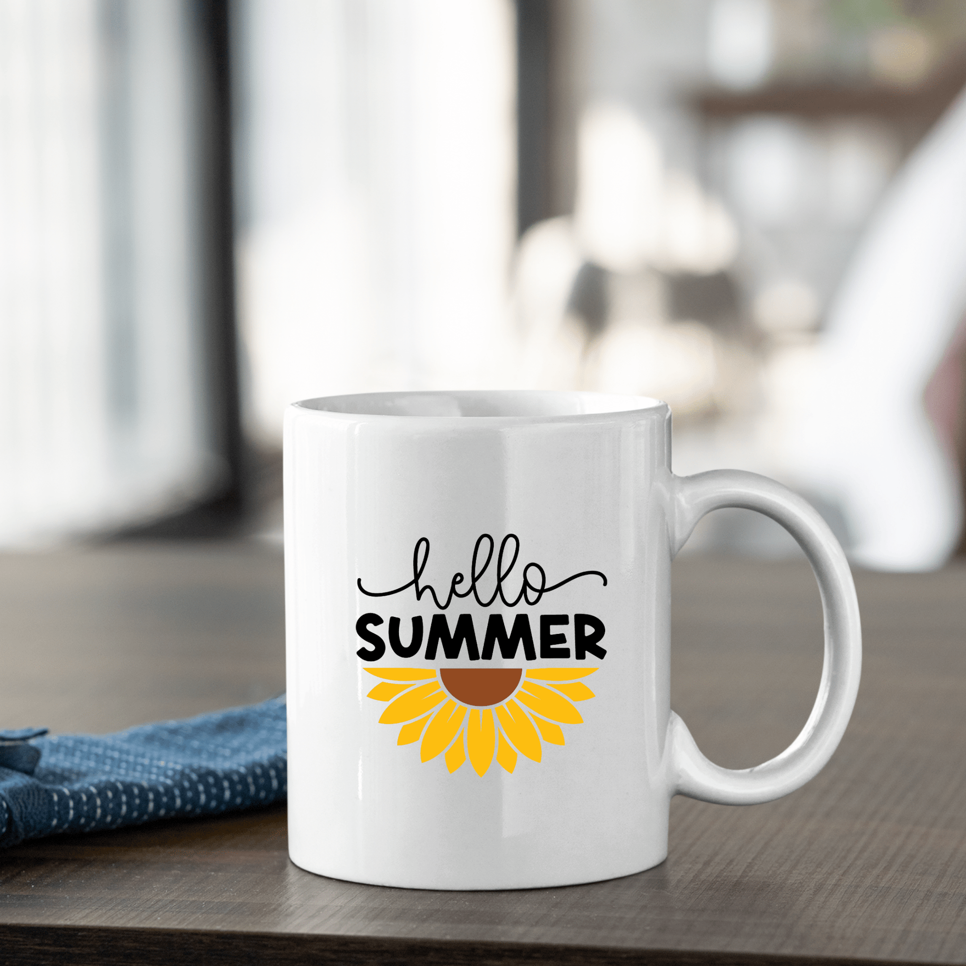 Hello Summer Mug | Sunflower Summer Coffee Mug - Granville Designs