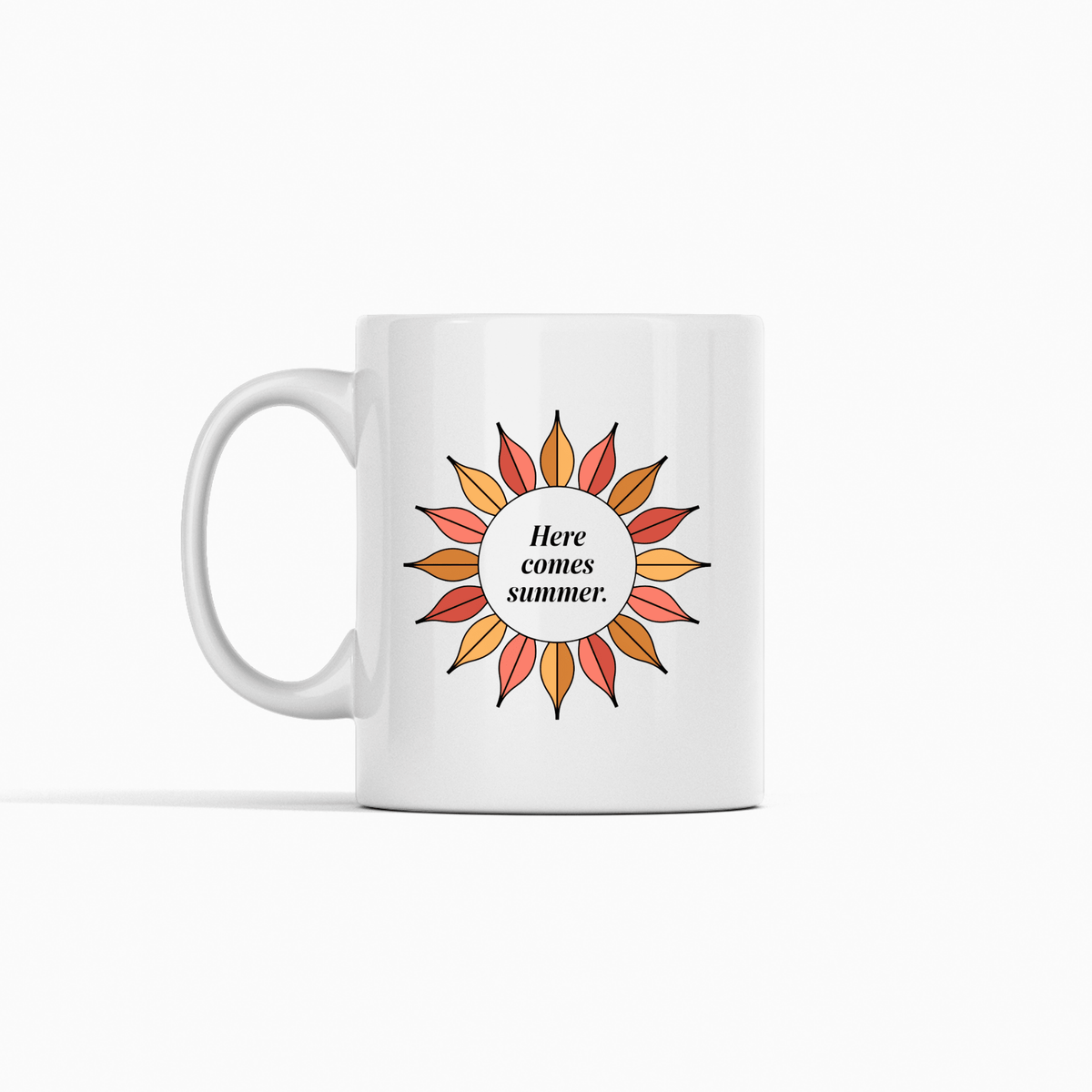 Here Comes Summer Mug | Summer Sun Coffee Mug - Granville Designs