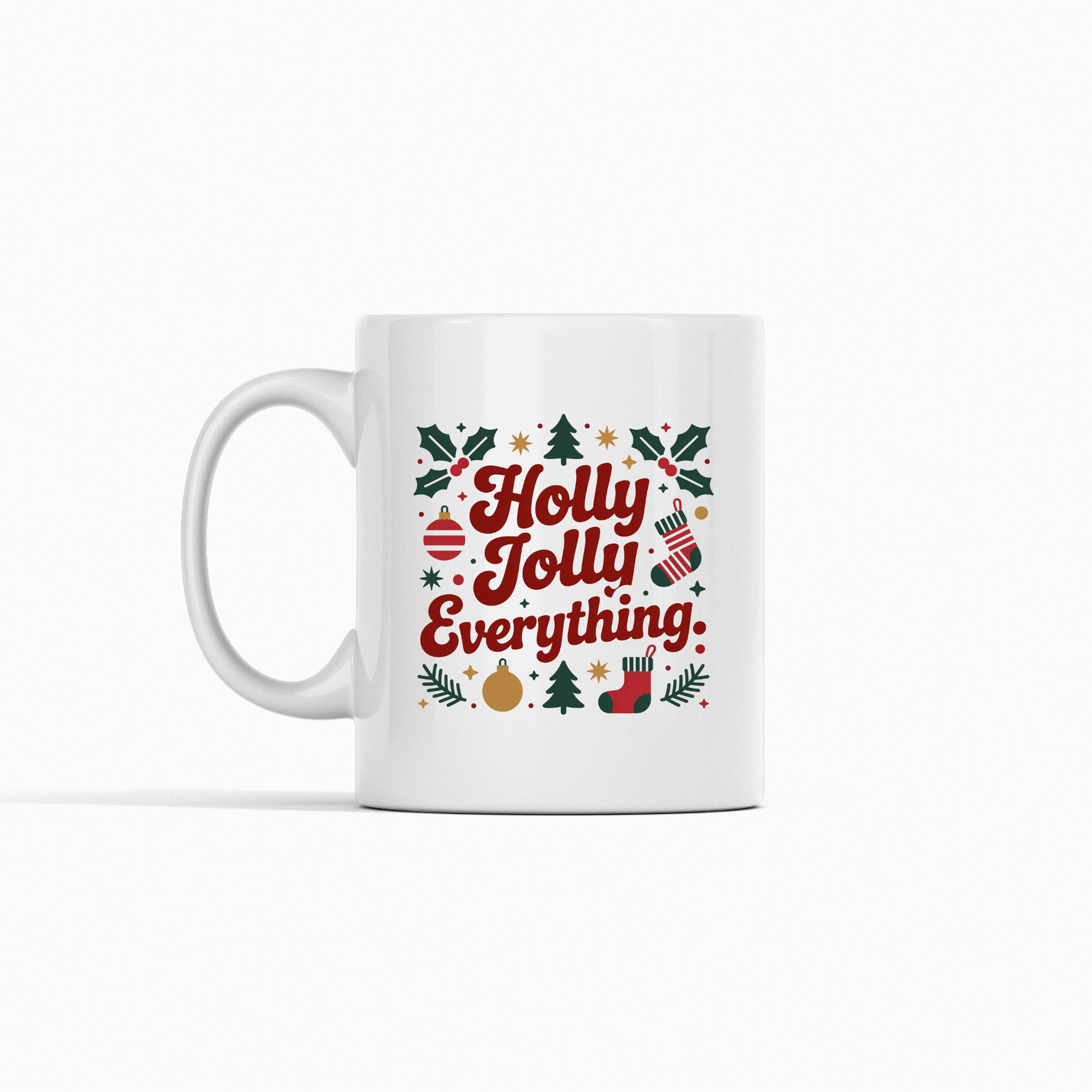 Holly Jolly Everything Christmas Mug - Granville Designs