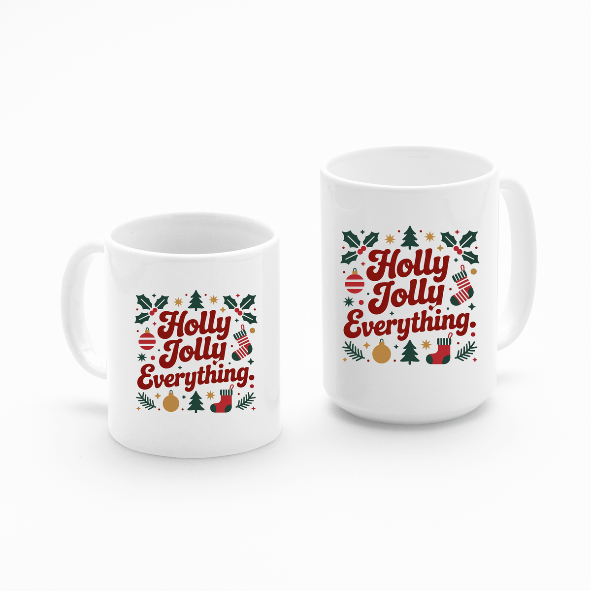 Holly Jolly Everything Christmas Mug - Granville Designs
