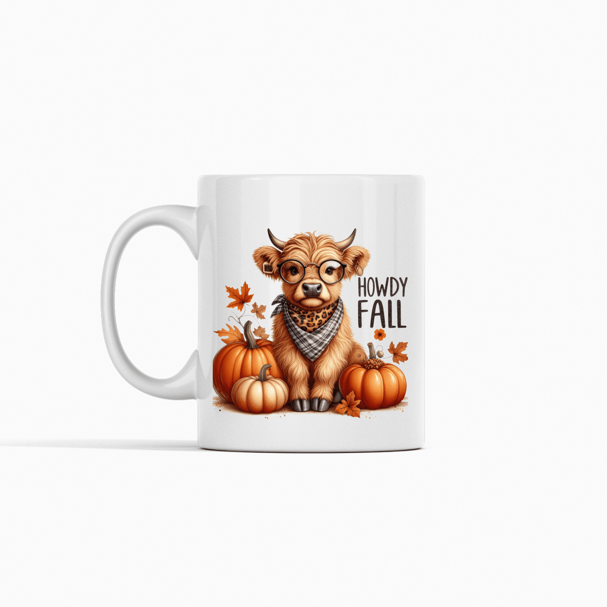 Howdy Fall Mug | Highland Cow Autumn Coffee Cup - Granville Designs