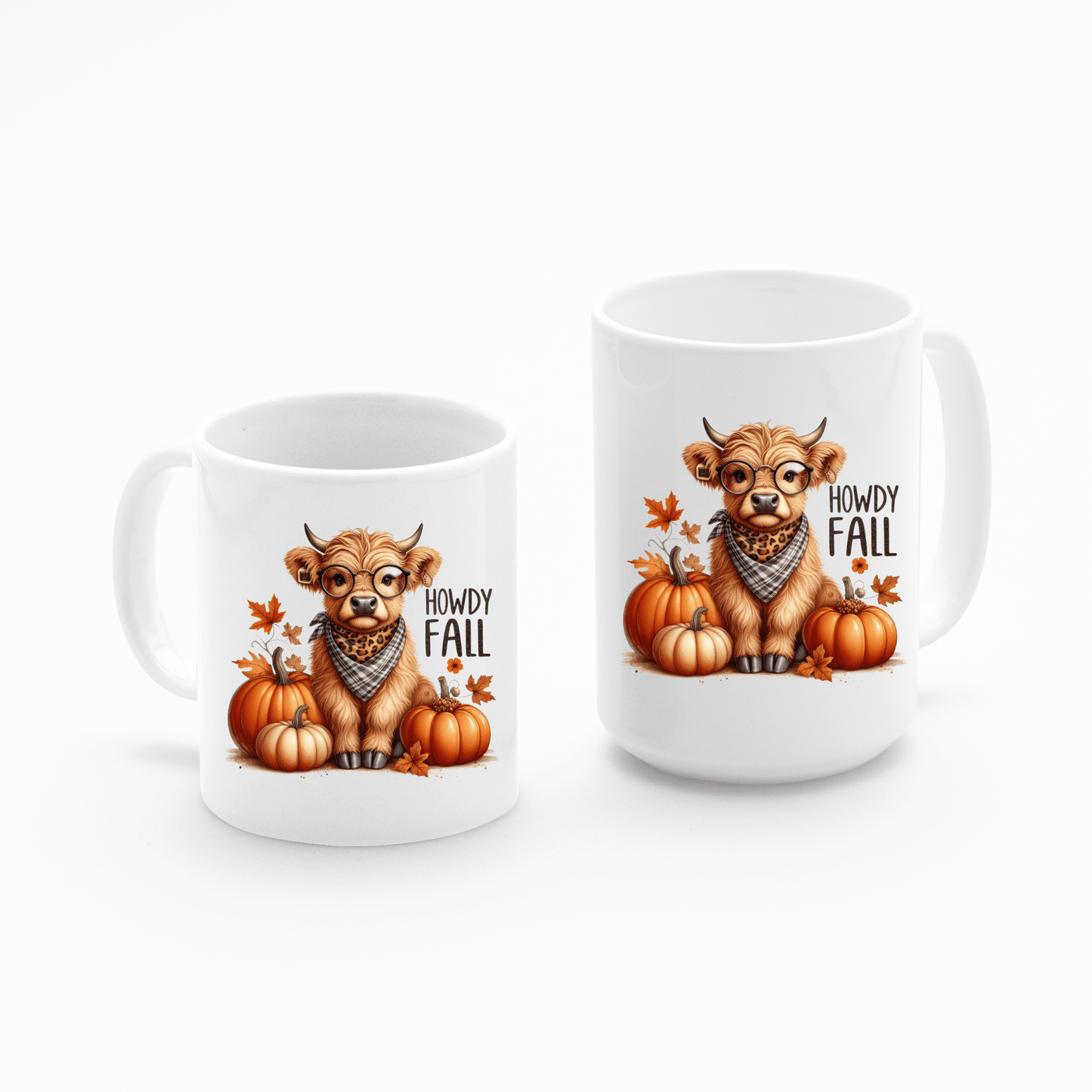 Howdy Fall Mug | Highland Cow Autumn Coffee Cup - Granville Designs