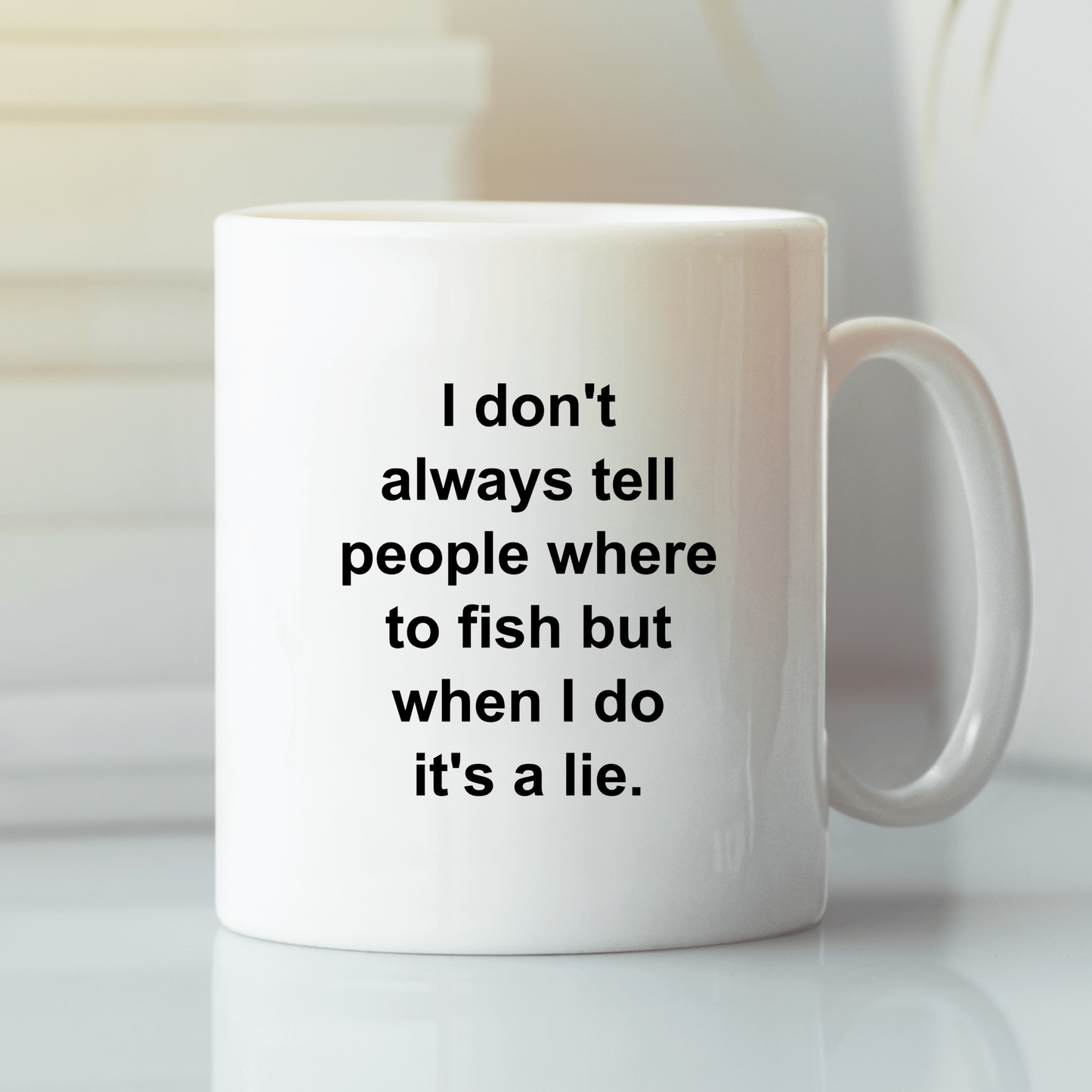 Fishing Mug | I Don’t Tell Where I Fish - Granville Designs