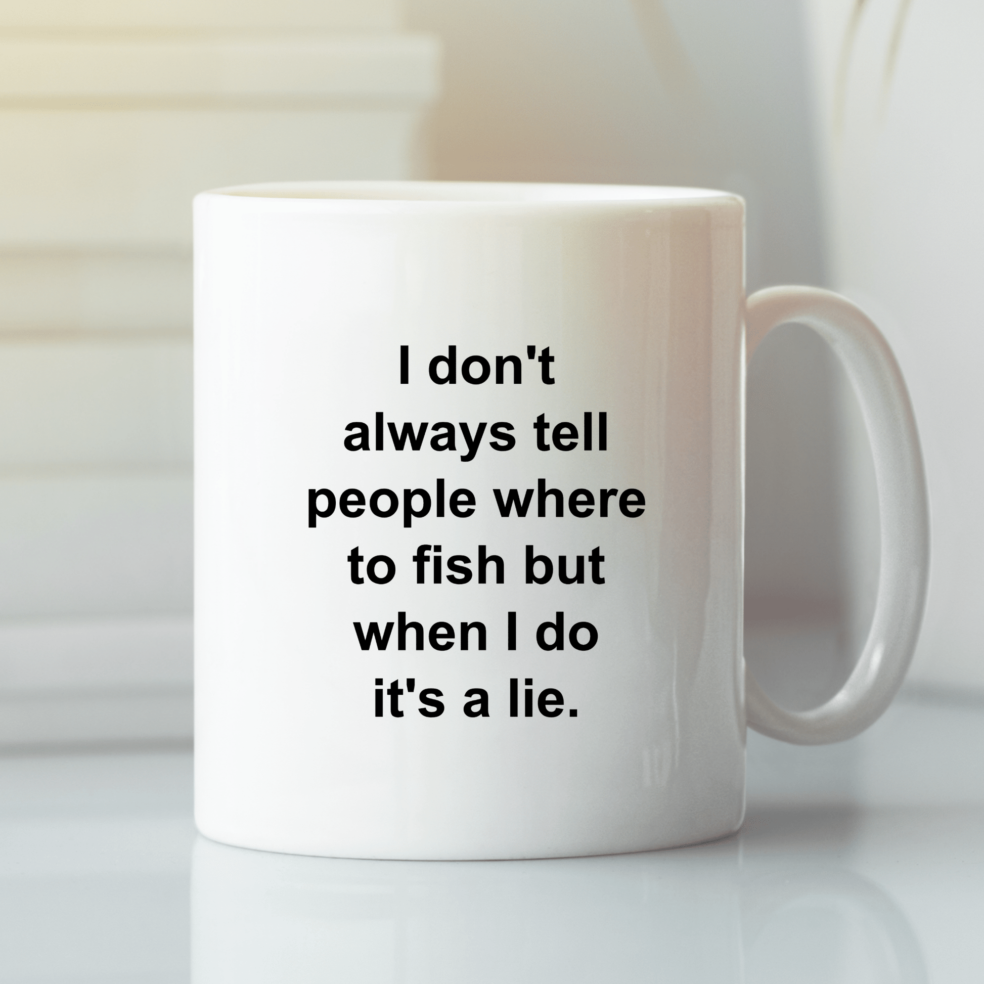 Fishing Mug | I Don’t Tell Where I Fish - Granville Designs